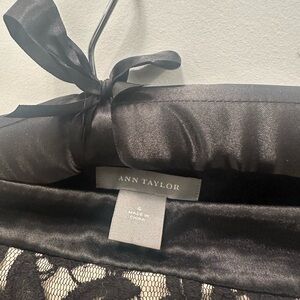 Ann Taylor Black and White Lace Dress